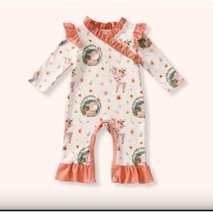 6-9‎ Mos. Pete And Lucy  Whitetail Wonder  Girls Romper NWT